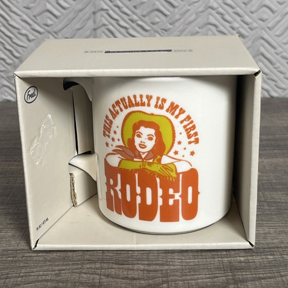 Say Anything 16oz This Actually is My First Rodeo Coffee Tea Mug Funny Gift Idea - Picture 2 of 6